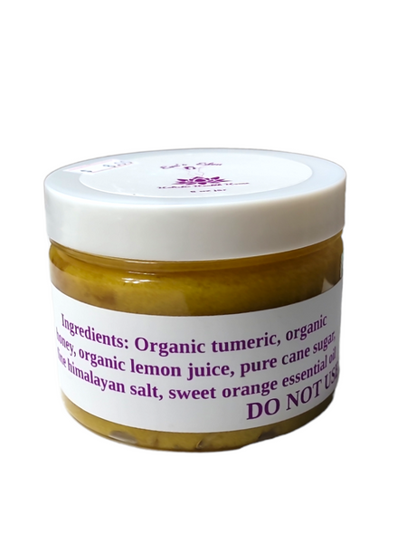 Eve's Eden Organic Tumeric and Honey Exfoliating Face and Body Sugar Scrub